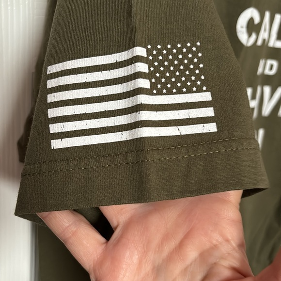 Keep calm and Chive on green short sleeve tshirt size xl - Picture 2 of 4